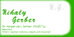 mihaly gerber business card